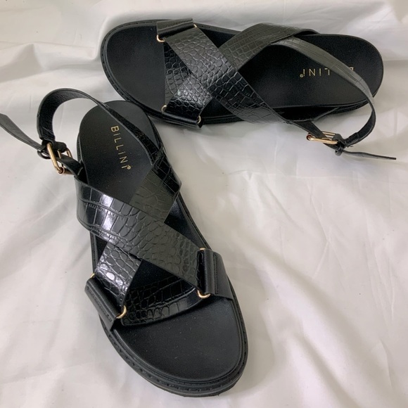 Snakeskin Embossed Slingback Sandal NWOT - Picture 8 of 9